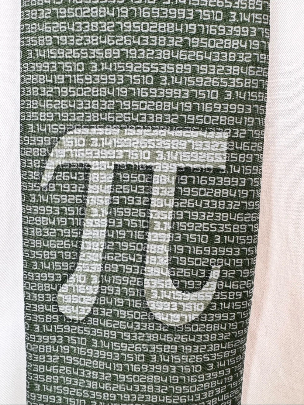 Wild Ties - Pie Anyone? Men’s Necktie Green Patterned Microfiber Tie